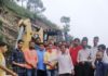 बगेड़ी ग्राम पंचायत में सड़क कटिंग का कार्य शुरु