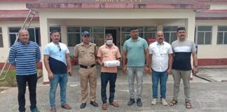 करोड़ो की स्मैक के साथ तस्कर गिरफ्तार।